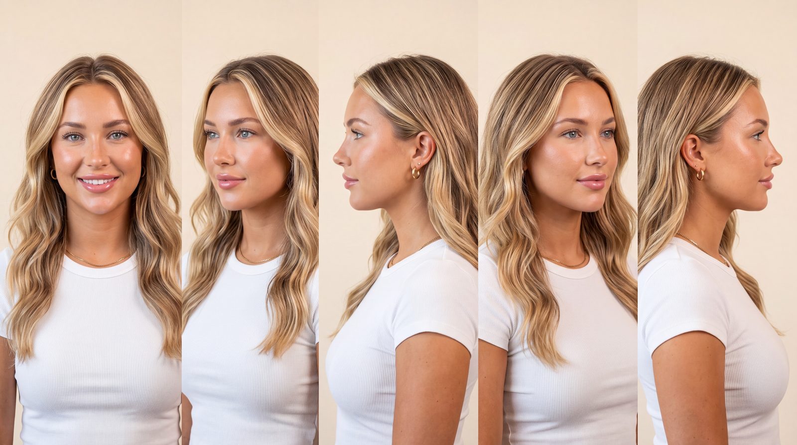 Stella Noelle character reference, five angles